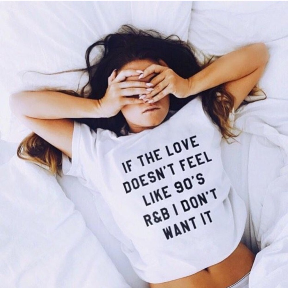 5⭐️ Rated 🎧 90s R&B Love White T-Shirt (Small) - Picture 2 of 7